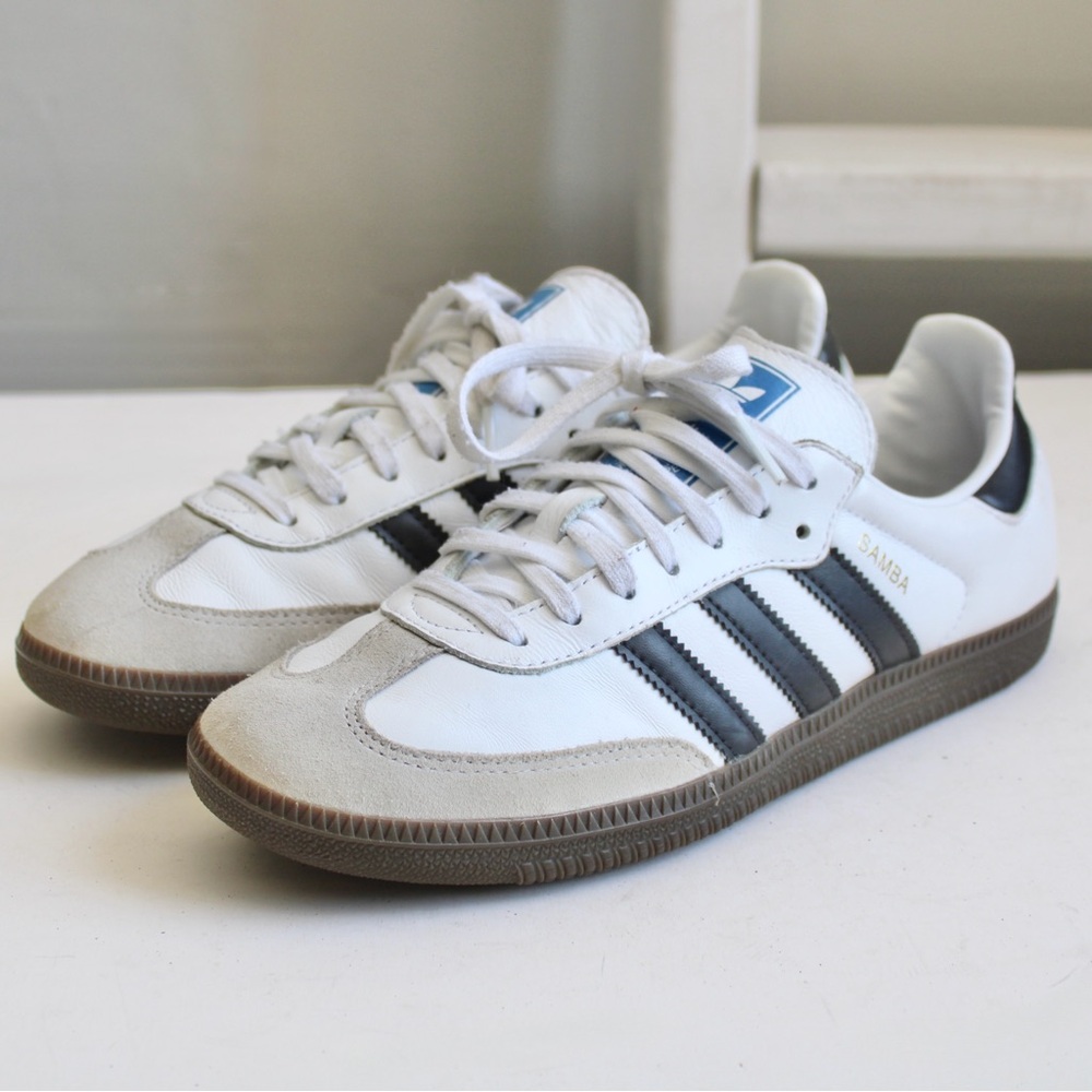 Adidas Originals 926 Samba ADV Shoes Sneakers White Black Size 7 Mens / 8 Womens - Picture 2 of 8